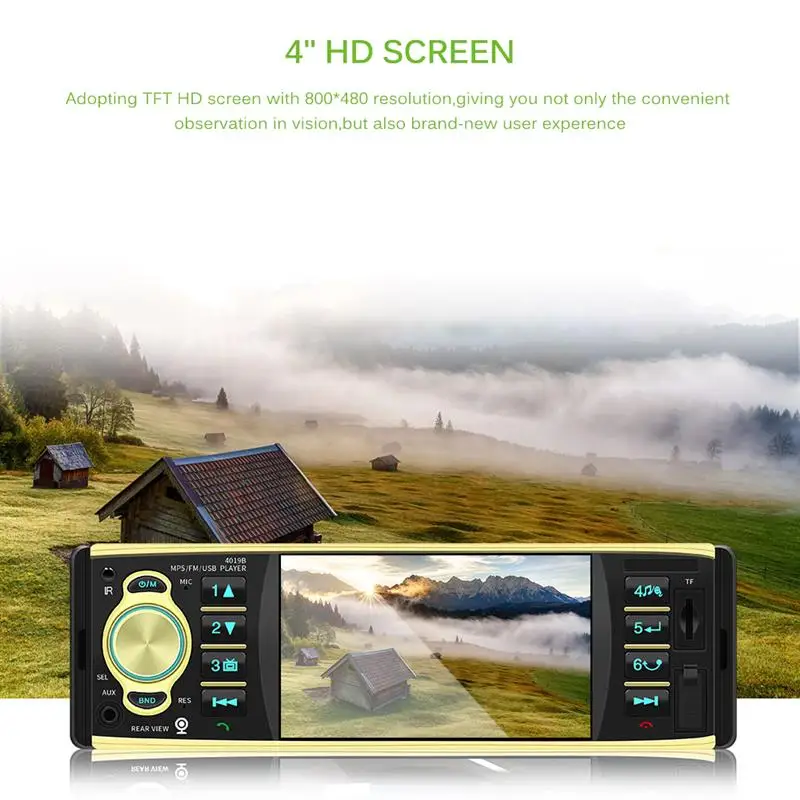 4 1 &quotTFT HD Цифровой Bluetooth MP5 плеер MP4 APE MP3 с USB/SD FM Радио цифровые часы рулевое колесо
