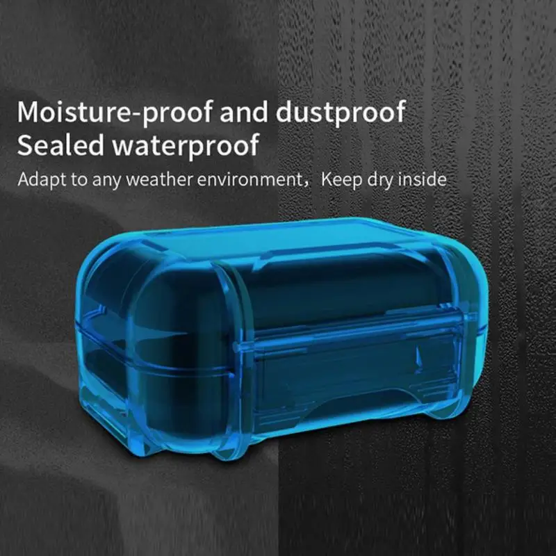 ABS Plastic Headphone Storage Box Holder Moistureproof Dustproof Pouch Case | Электроника