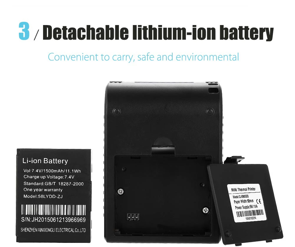 ZJIANG ZJ 5805 портативный мини принтер 58 мм Bluetooth 4 0 кассовый аппарат на Android POS чековый