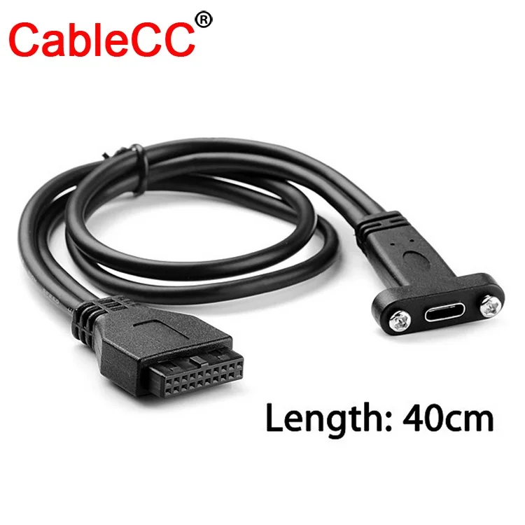 CY Однопортовый USB 3.0 Type C Female к 3 1 материнская плата 19pin Header Cable 40cm|usb-c type|usb-c femaleusb