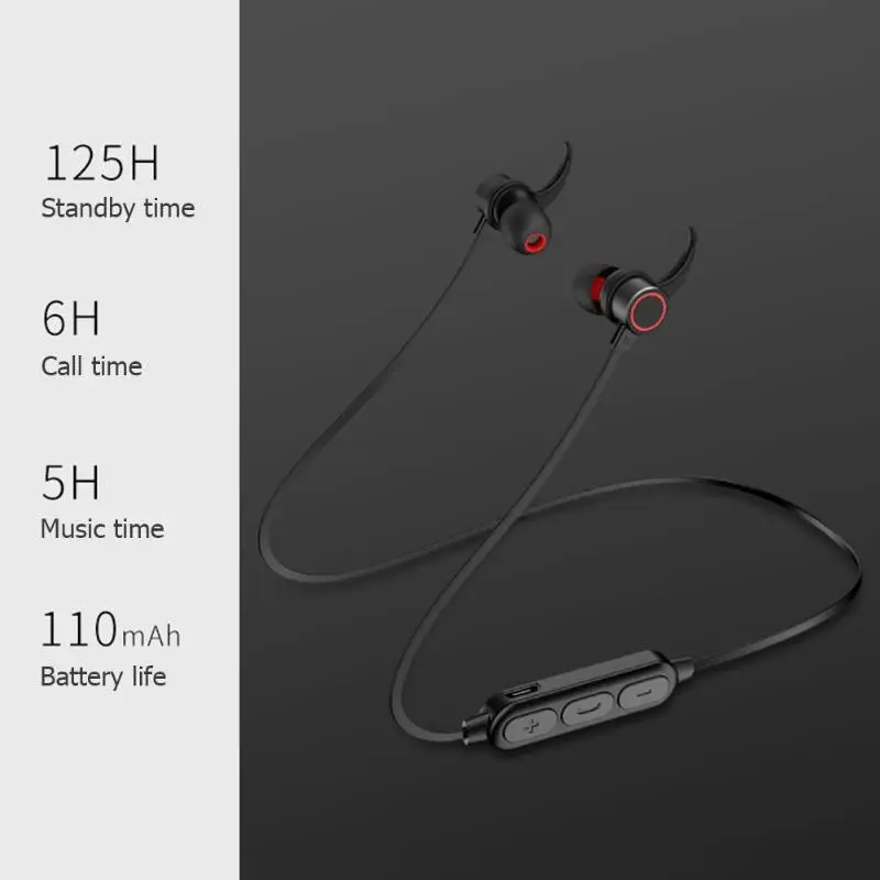 RS 02 беспроводной Bluetooth гарнитура Спорт средства ухода за кожей Шеи висит Super Bass