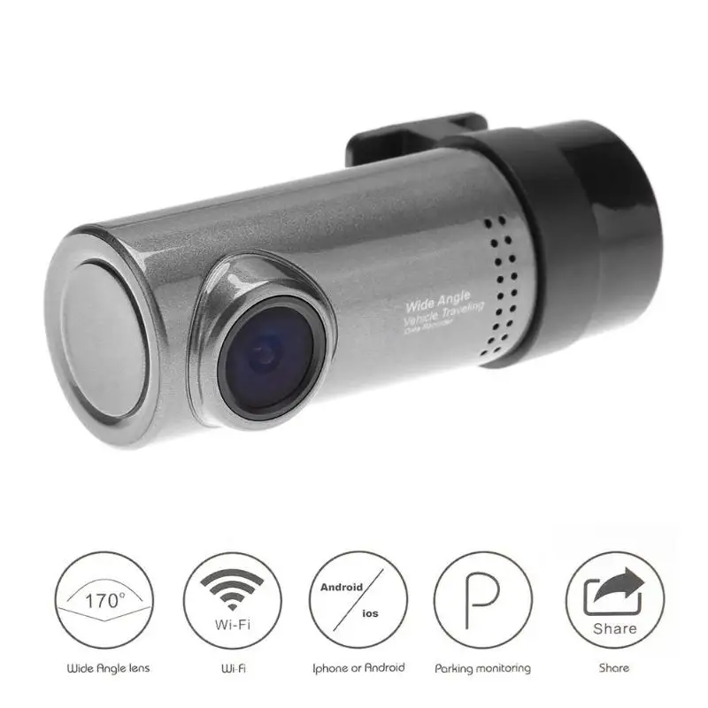 HD 720P Мини WiFi Автомобильная Скрытая фронтальная DVR камера видеорегистратор видео