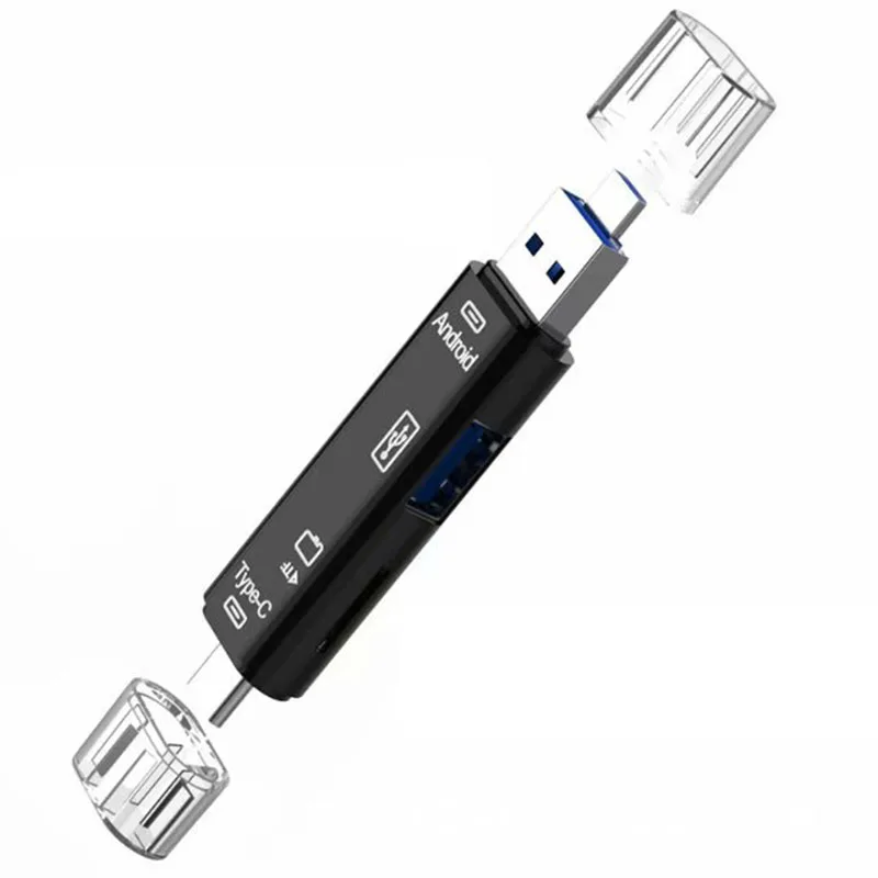 5 в 1 Многофункциональный ОТГ кард ридер Micro SD/sd карта/USB Поддержка TF Android Type c