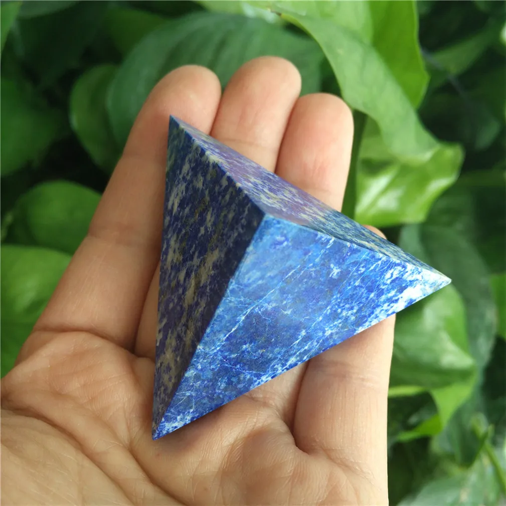 Каменные камни в виде пирамиды Lapislazuli Tetrahedron кристаллы натуральный камень для