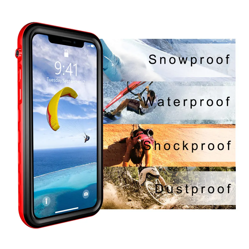 KISSCASE прозрачный водонепроницаемый чехол для iPhone 6 7 8 X XS XR полная защита