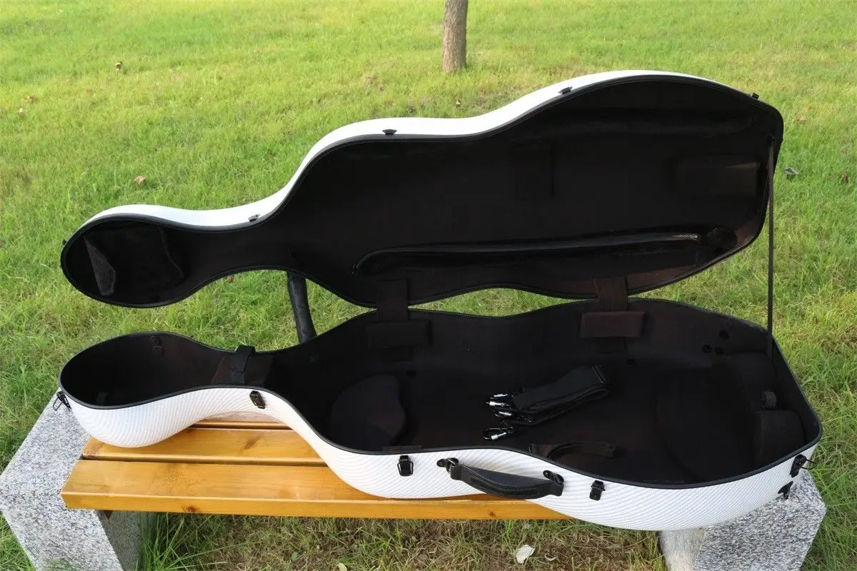 Новый чехол Cello 4/4 из углеродного волокна композитный высокопрочный с колесом