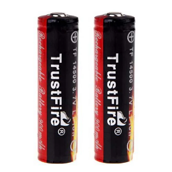 FFYY Trustfire 2pcs 14500 3 7 V 900mAh литий ионный аккумулятор с щит защиты печатной платы +