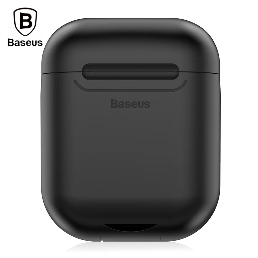 Baseus беспроводной зарядный чехол для Airpods антидетонационный силиконовый защитный