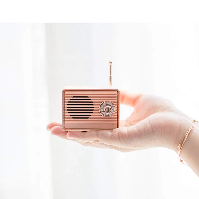 Ретро Bluetooth динамик винтажный Мини милый Ностальгический тяжелый бас 3D стерео