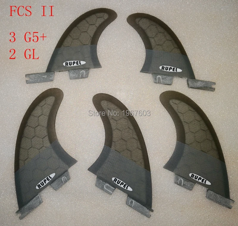 Плавники для серфинга Big Mesh Future FCS II классные серые плавники GL + G5 FB 5