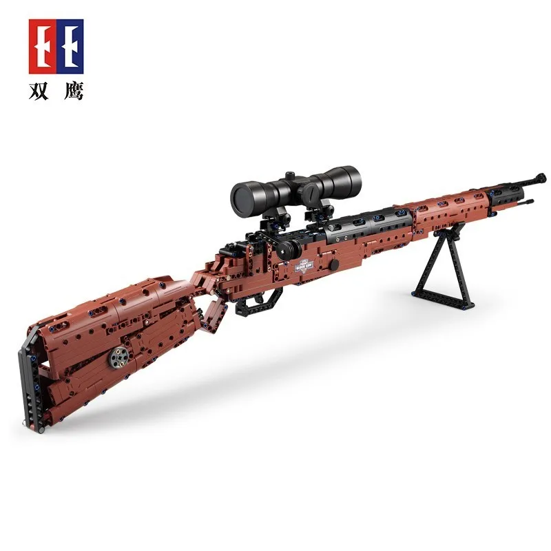 Двойной E Rifle большой размер 98K электрический пистолет игрушки строительные блоки