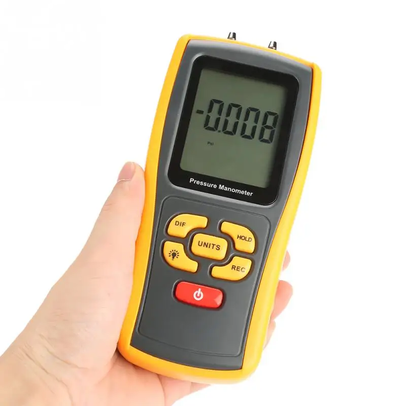 Цифровой манометр с ЖК дисплеем GM520 150 кПа 11 шт. инструменты для тестирования