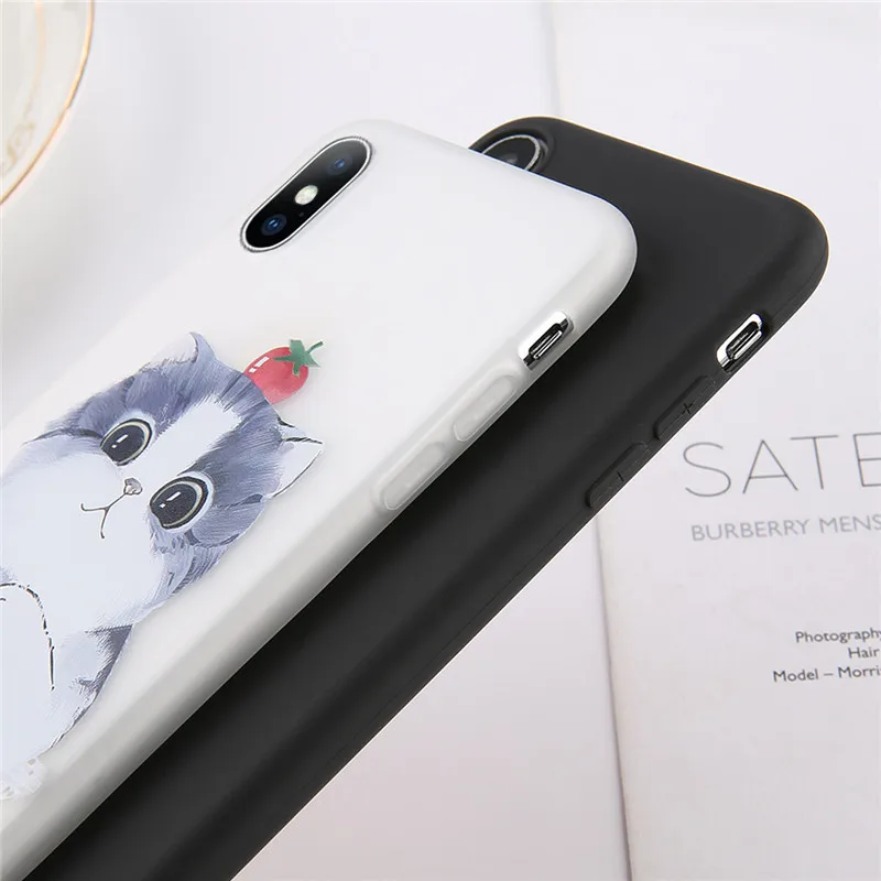 USLION Забавный чехол для iPhone X XS XR Xs Max 6 6s 7 8 Plus из мягкого ТПУ 5 5S se | Мобильные