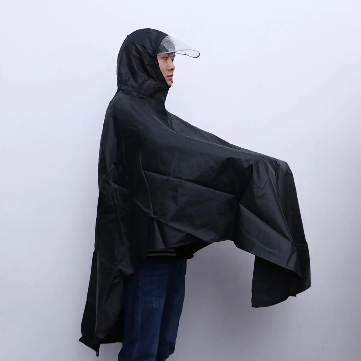 Светоотражающие дождевики унисекс из ткани Оксфорд с полями для езды на