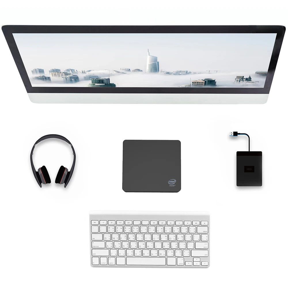 AP35 мини компьютер Intel Apollo Lake J3355 HD Graphics 500 4 GB + 64 2 4G 5 8G Wi Fi 1000 Мбит x USB3.0 BT4.0|Мини ПК| |