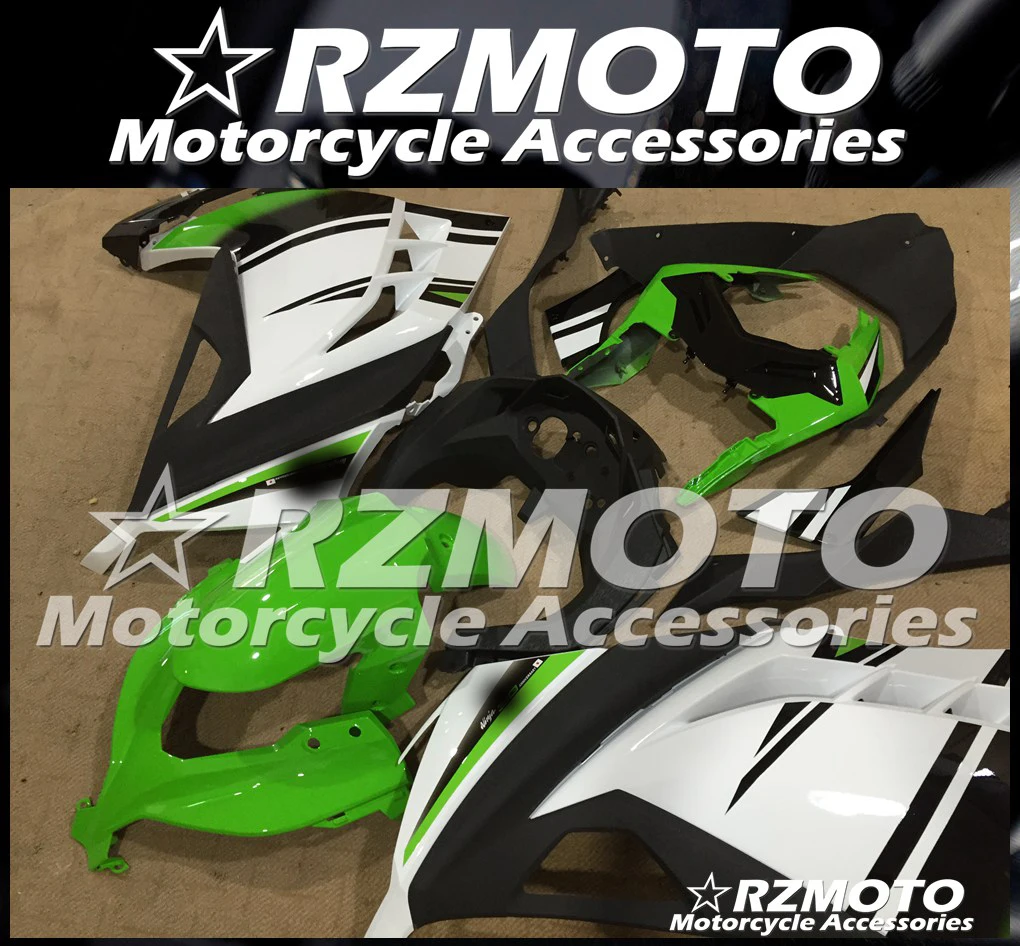 ABS обтекатель кузова комплект пригодный для Kawasaki Ninja300R 13 14 15 16 17 Ninja250R EX250 EX300 2013 2014