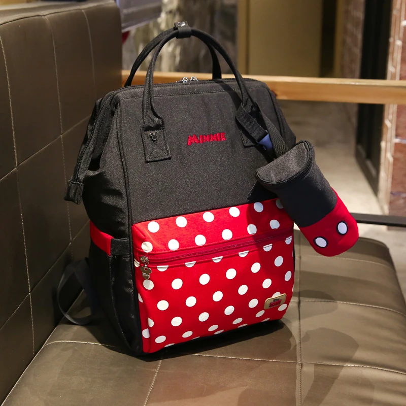 Классические Стильные сумки для подгузников Disney Minnie Mickey 2 шт./компл. сумка мам