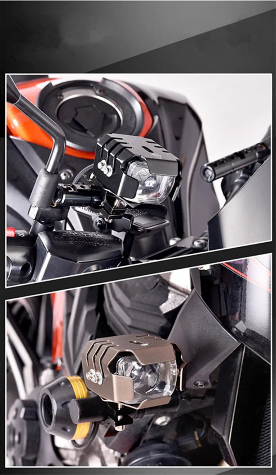 DC 12-80V Black Shell Motorcycle LED Driving Strobe Blinking Spotlight Street Moto Fog Spot Head Light Lamp | Автомобили и