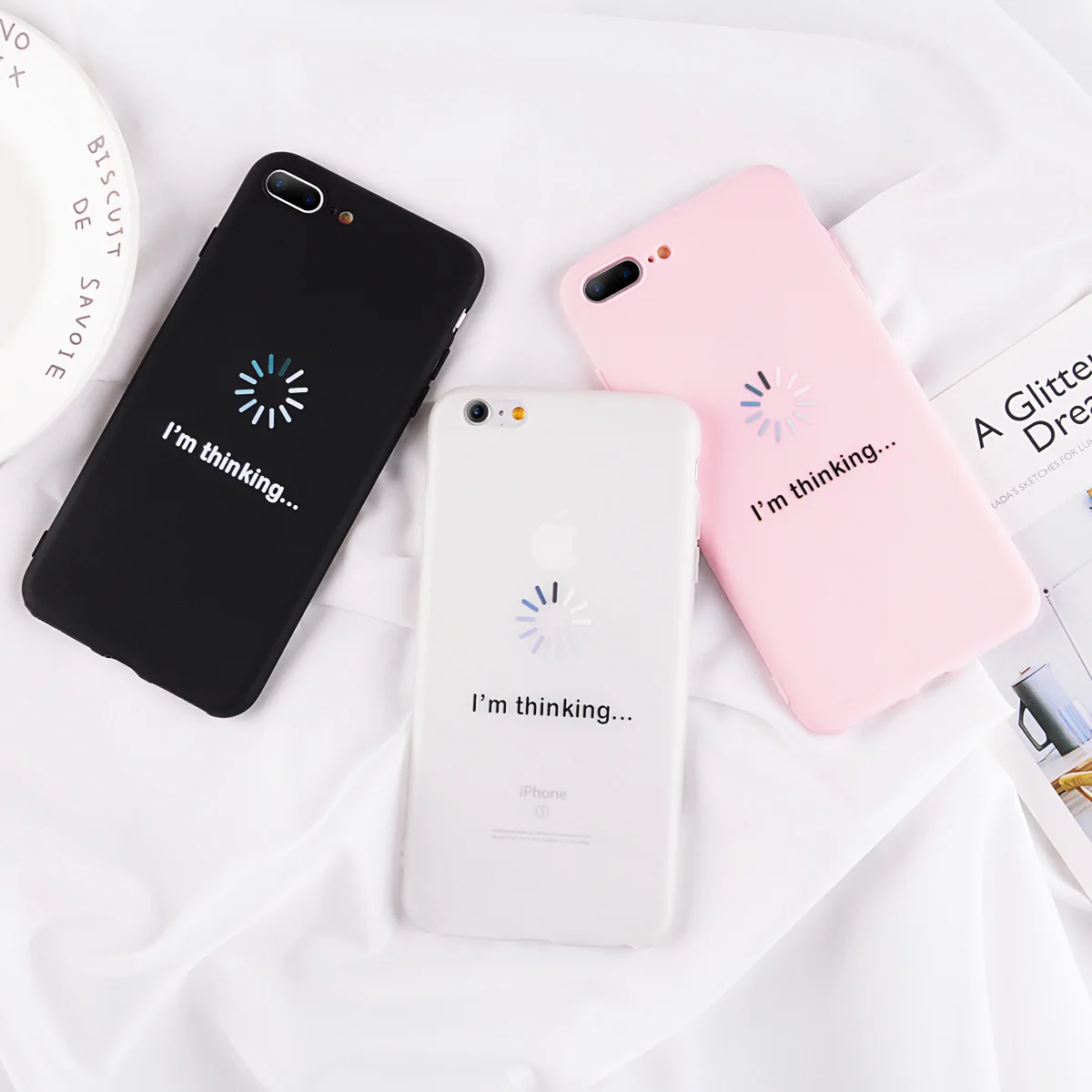 Чехол для телефона KJOEW с буквенным принтом iPhone 11 Pro XS MAX X XR 6 6S 7 8 Plus мягкая