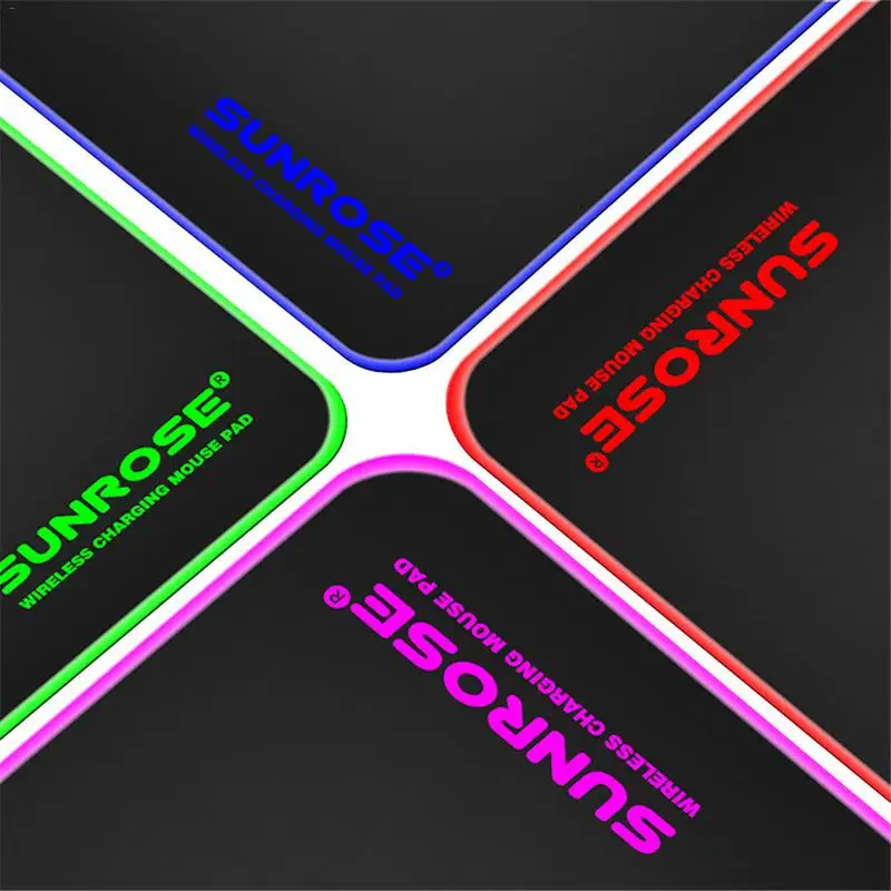 Креативный Беспроводной коврик для быстрой зарядки мыши с RGB подсветкой