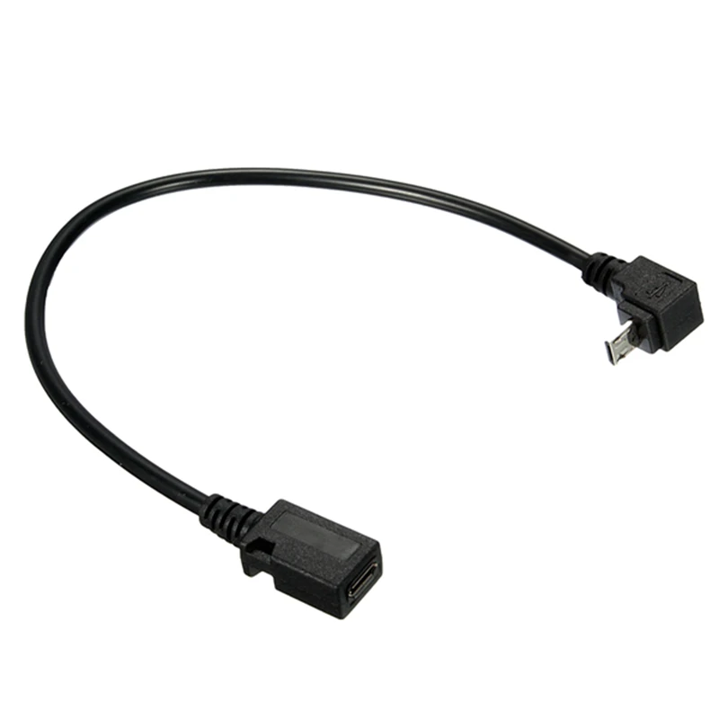 Micro USB 5 контактный адаптер с удлинителем на 90 градусов| |