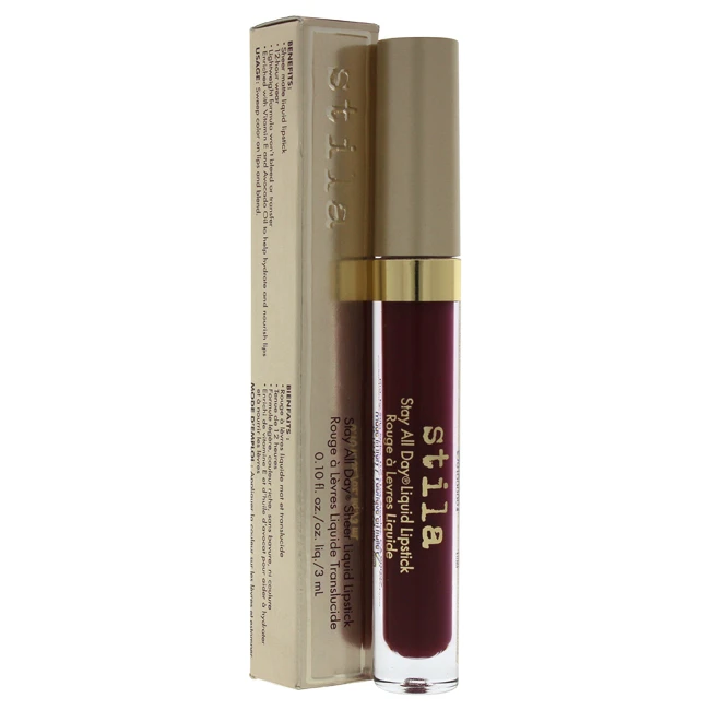 Stay All Day Sheer Liquid Lipstick прозрачная губная помада Morello от Stila Для женщин 0 1 унц. ции| |