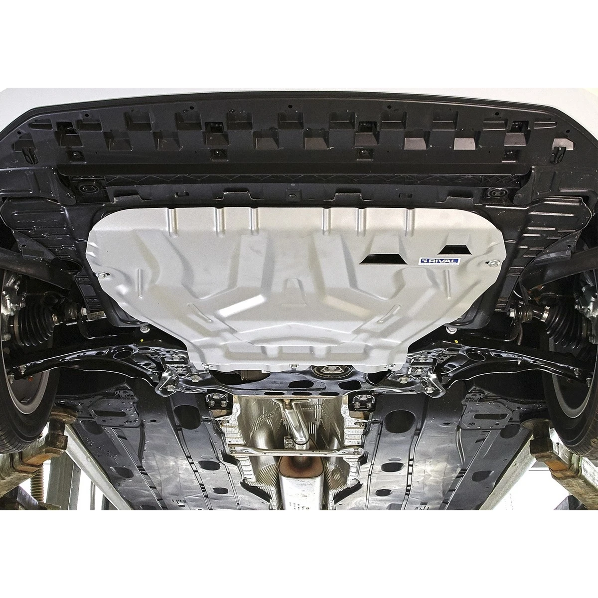 Защита картера и КПП Rival 333.5111.1 (для Skoda Octavia (кроме Webasto) алюминий 4 мм надежно