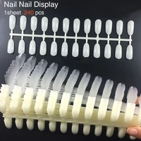 nail art pro chart nails polish display acrylic uv gel tool 240pcsset false manicure practice tip board tools