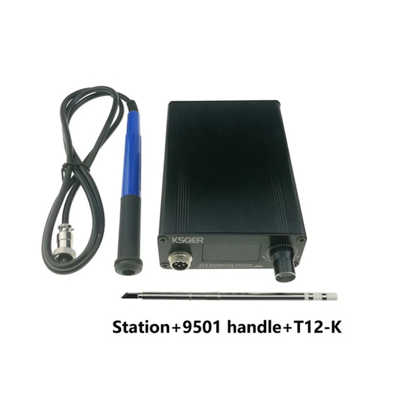 

KSGER V2.01 T12 Soldering Station Digital Temperature Controller Electric Solder Soldering Iron Tips T12-K 907 9501 Handle New