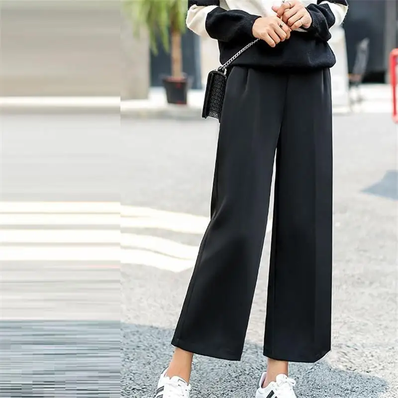 High Waist Loose Dresowe Damskie Flare Pantalon Large Femme Autumn Winter women Korean Harajuku Lunga Wide Leg Pants Trousers | Женская