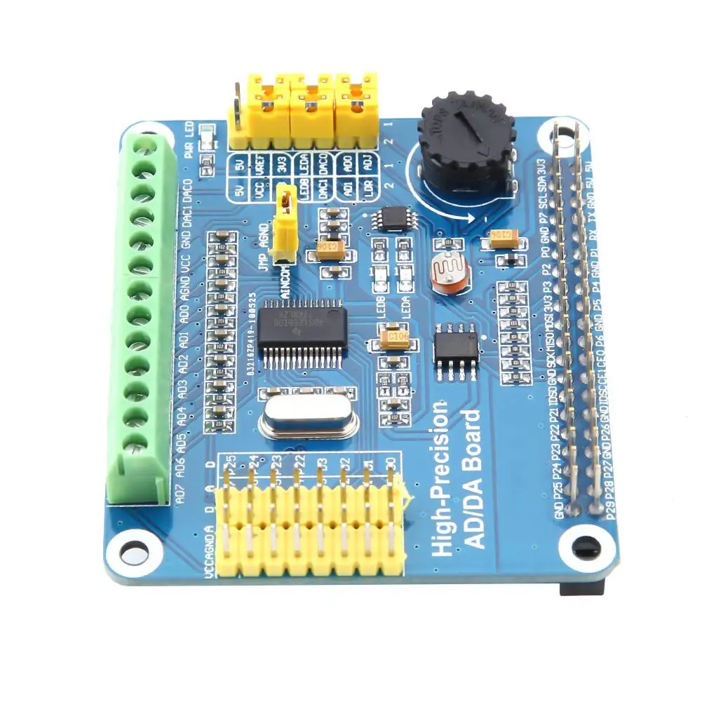 Высокая точность AD/DA Плата расширения для Raspberry Pi A +/B +/2B/3B/3B + плата | Обустройство