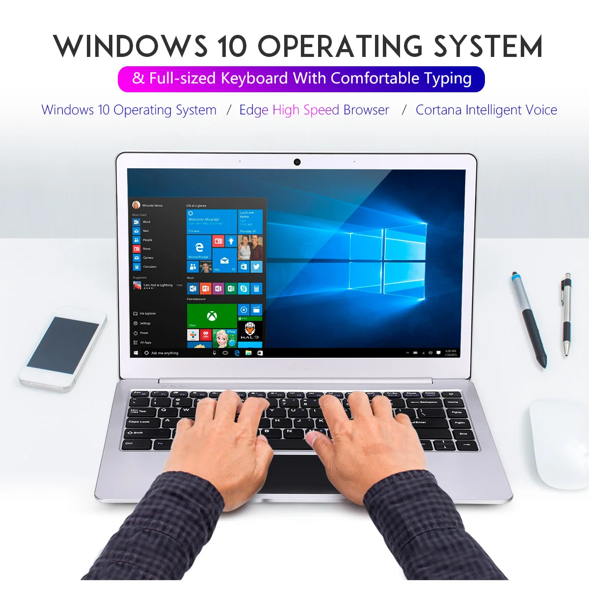 Great Wall W1333A ультратонкий ноутбук 13 3 &quotоконные рамы 10 шт. Intel Celeron N3350 2 4 ГГц Гб 64 1920*1080