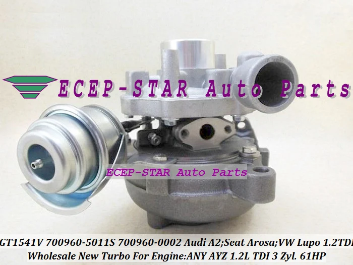 Турбокомпрессор GT1541V 700960 5011S 045145701A для Audi A2 Seat Arosa 01 Volkswagen VW Lupo 1.2L любой AYZ