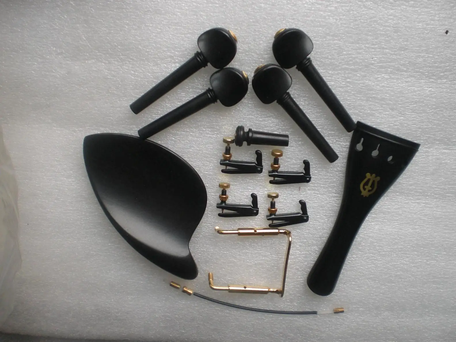 

1 комплект, фитинг из черного дерева лучшего качества 4/4 с латунным украшением 0402 #