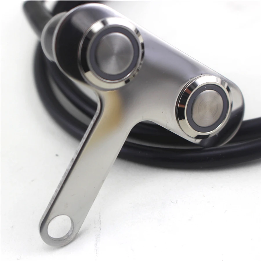 Motorcycle Handlebar Switch Blue LED Adjustable ON/OFF Dual Buttons Manual-return Lock Waterproof Aluminum Alloy | Автомобили и