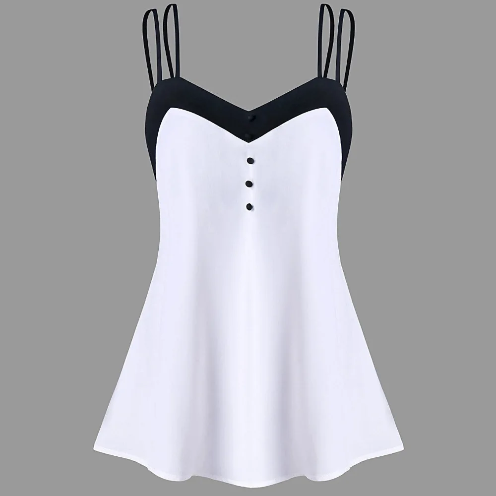 2019 Suit-dress Sexy Both Shoulders Camisole Button Dotted Skater Dress Women Summer Woman Oodji Fashion Female Sleeveless Hot | Женская
