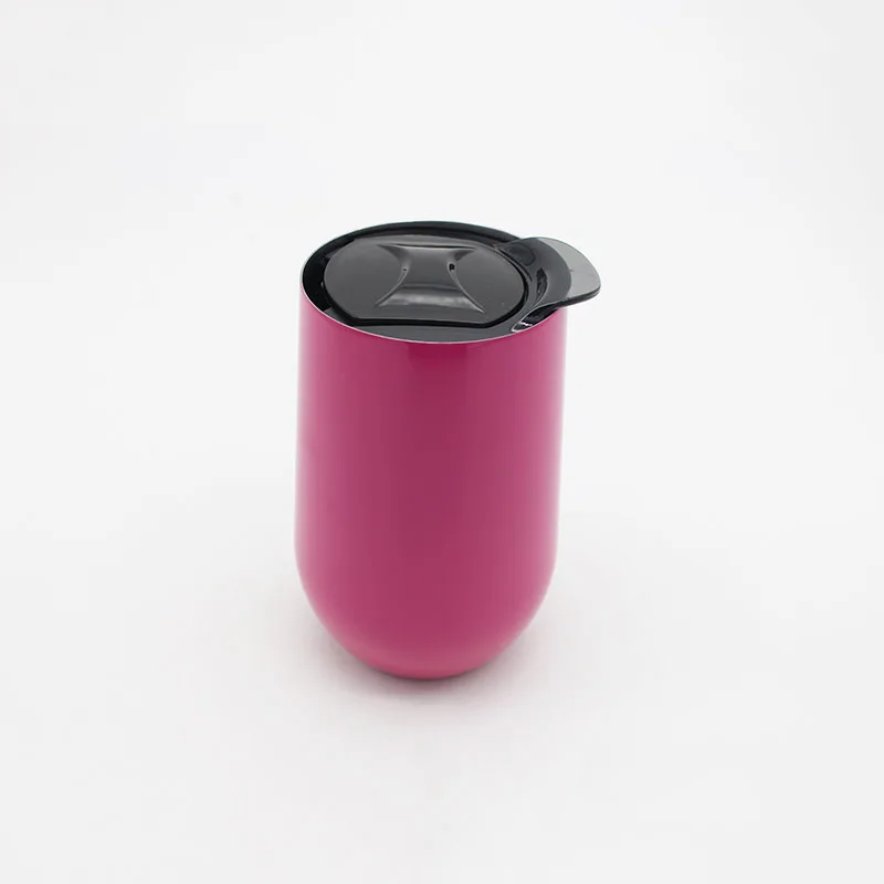 20pcs Egg Red Wine Cup sample 16oz Glasses Stainless Steel Vacuum Insulated Cups Tumbler Travel Stemless Mugs with lid | Дом и сад