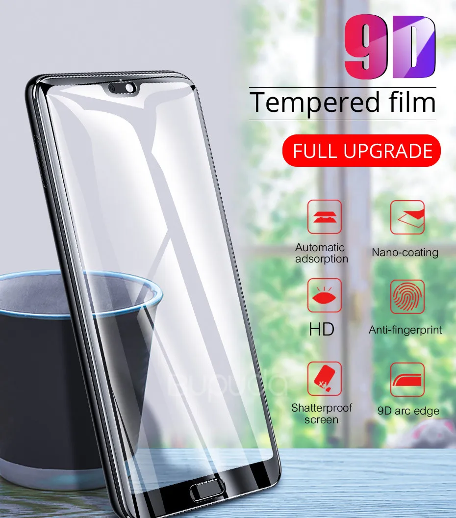 KISSCASE 9D Full Cover Tempered glass For Samsung Galaxy S10 Plus NOTE 10 Glass Screen Protector S10e | Мобильные телефоны и