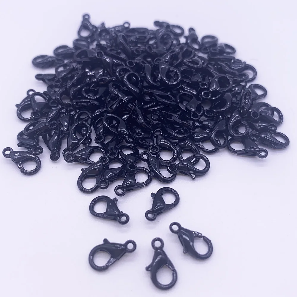 30pcs/lot 10mm Lobster Clasps Hooks Metal Accessories Wholesale 7 Colors For Jewelry Making Finding DIY Necklace Bracelet | Украшения и