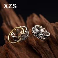 100 genuine s925 sterling silver chinese style hand made vintage rings women luxury valentines day gift jewelry jzcn 18002