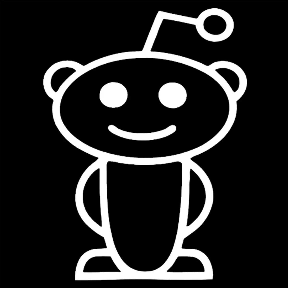 Cute Alien Car Sticker Vinyl Laptop Motorcycle Window Wall Van Door Glass Decal | Stickers