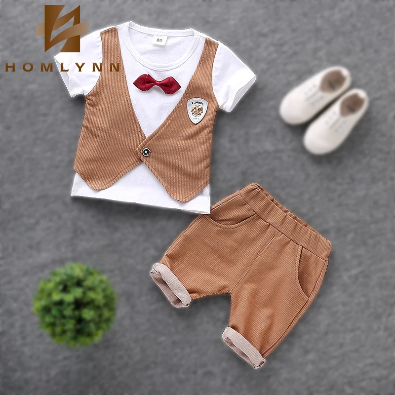 Homlynn/детский маленький костюм комплект из двух предметов одежда для малышей