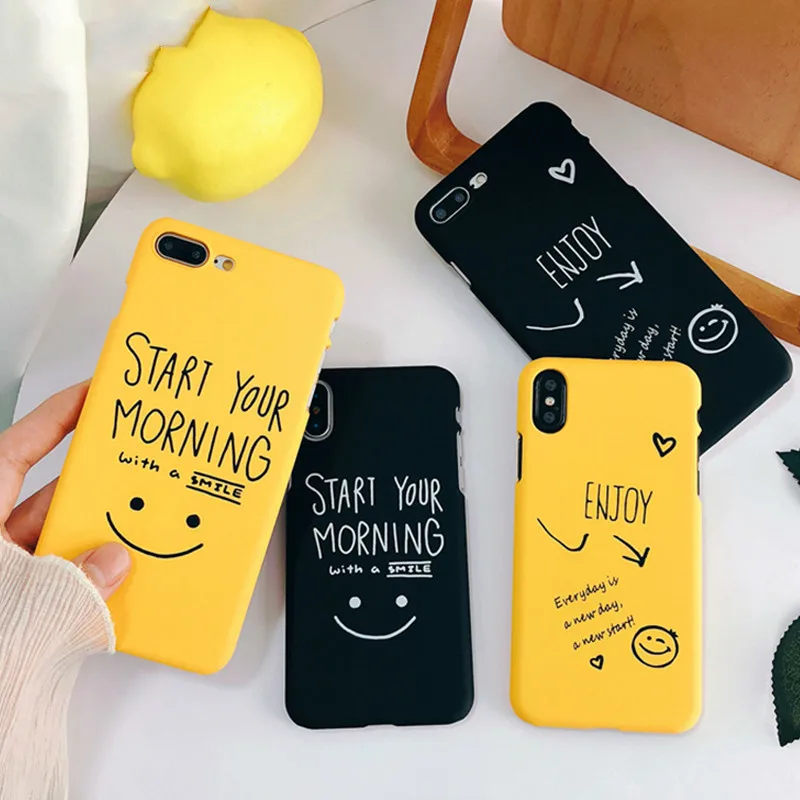 Cartoon Couples Phone Case For Iphone X 6 6s 7 8 Plus Ultra Thin Hard Pc Back Cover Funny Letter Cases Capa |