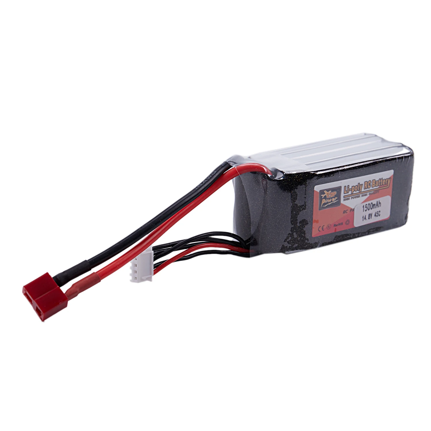 ZOP POWER 14.8V 1500Mah 45C 4S 1P Lipo Battery Xt60 Plug Rechargeable For Rc Racing Drone Quadcopter Helicopter Car Boat | Электроника