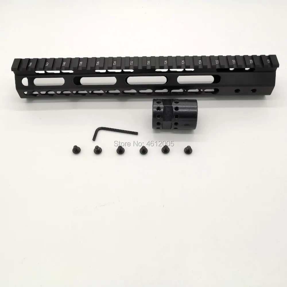 12 дюймов keymod трубчатое цевье Super Slim ar 15 Handguard Quad Rail W/гайка для M4 M16|Кронштейны и