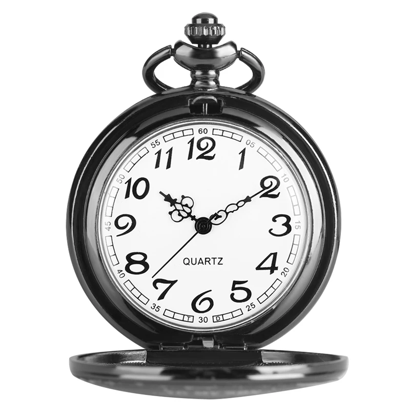 Для моего сына гравированные поздравительные кварцевые карманные часы ретро