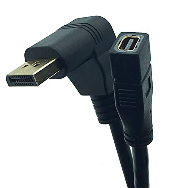 Displayport Мужской 90 градусов локоть к Mini Женский Кабель-Удлинитель 0 3 м | Электроника