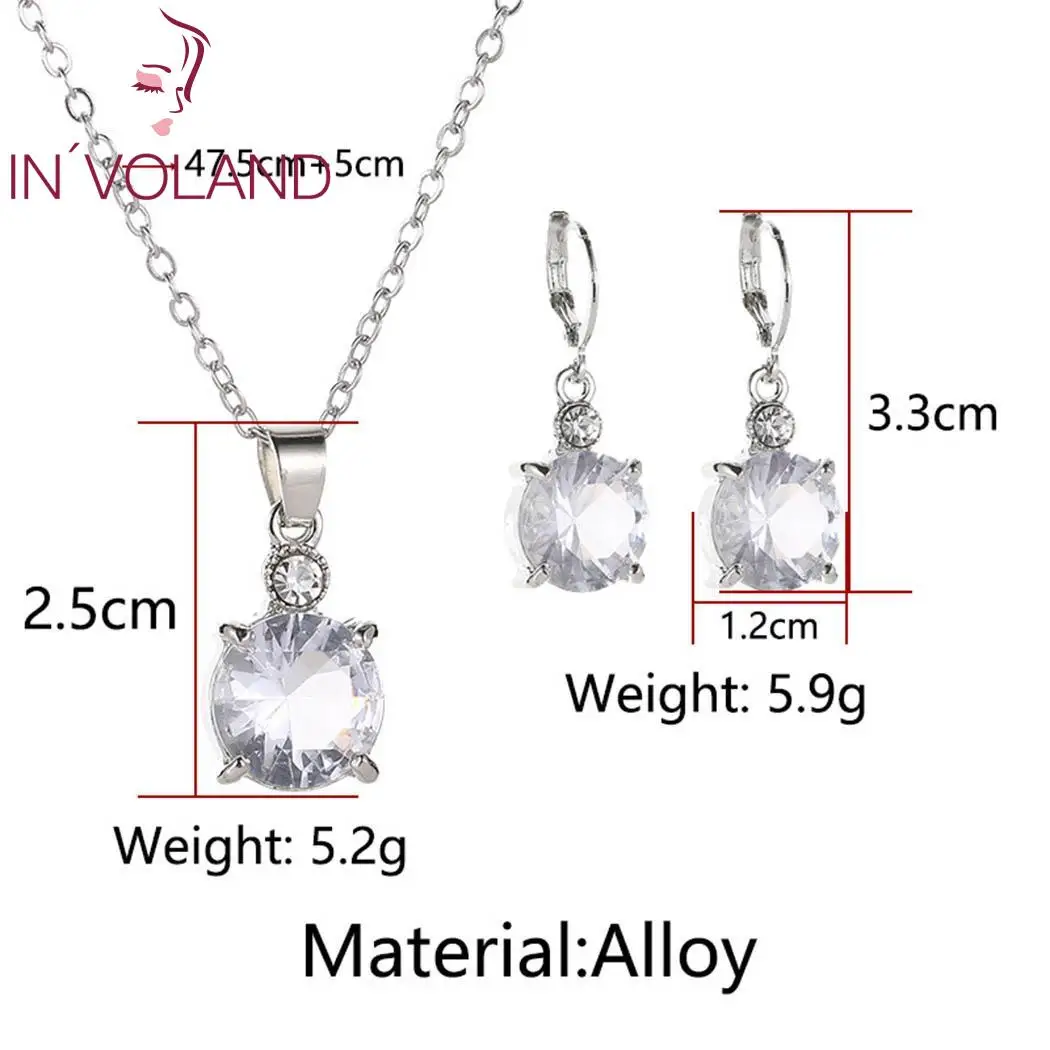 New Fashion Women Necklace and Earrings Charm Pair of Jewelry Wedding Evening Party Banquet Gift Dating Set | Украшения и