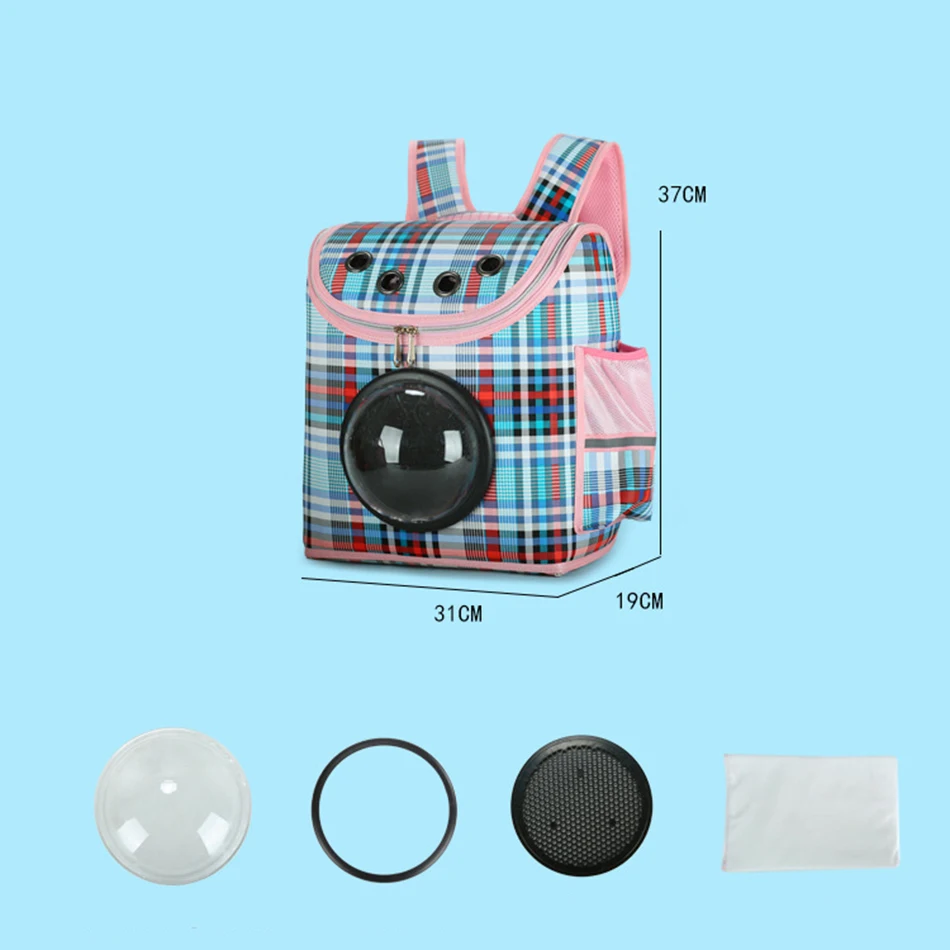 Dog Backpack Outdoor Hiking Travel Cat Carrier Bag Capsule Shaped Pet Breathable Puppy Shoulder | Дом и сад