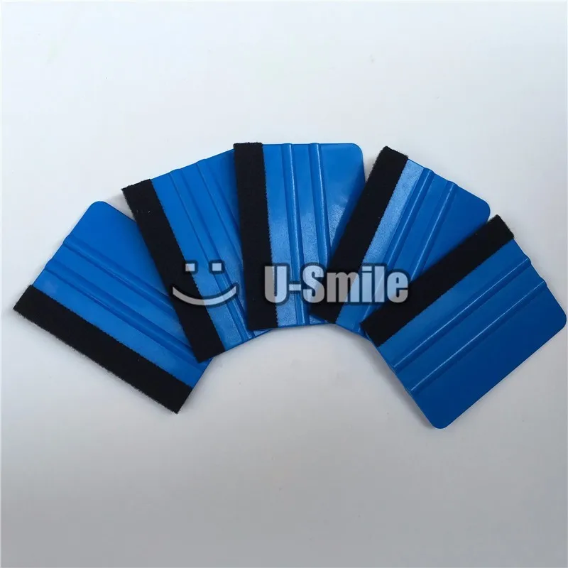 100pcs/Lot Soft Flexible Vinyl Application Tools Felt Squeegee Scraper Car Wrap For Vehicle Wrapping &amp Sign |